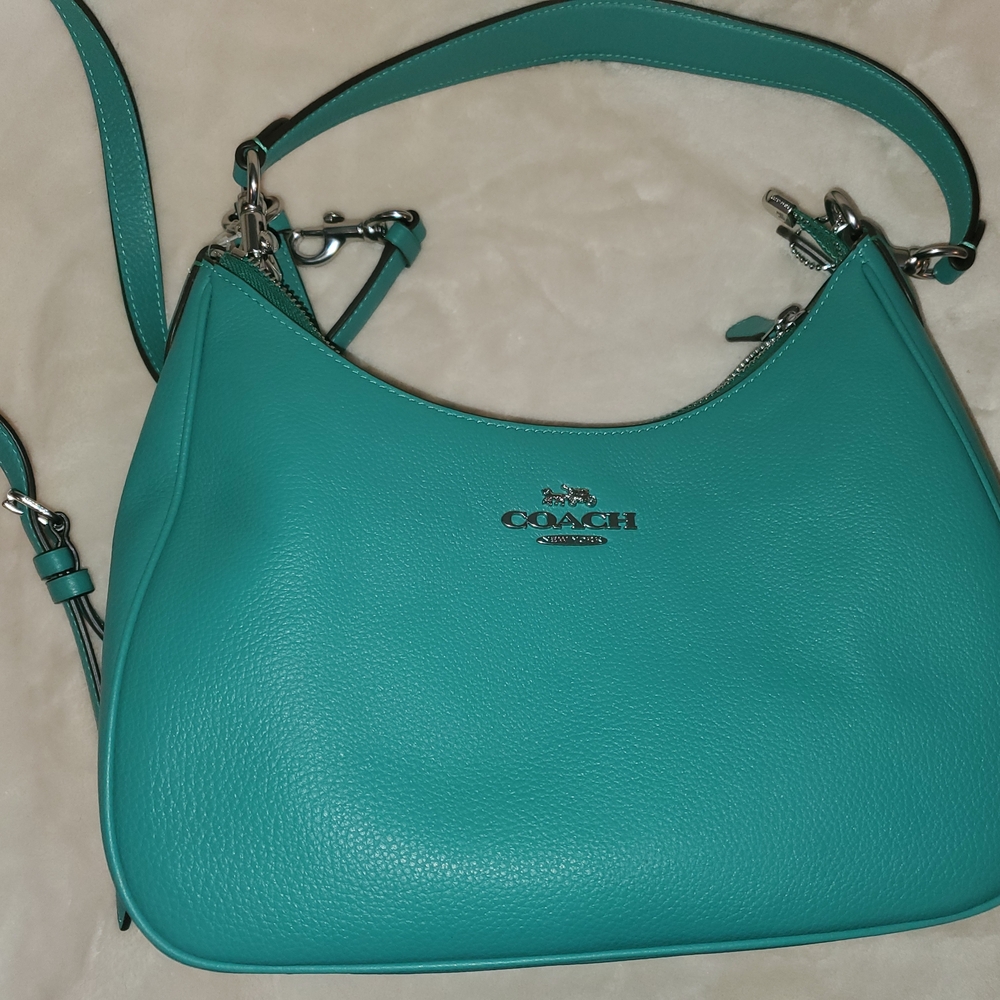 Coach Aqua Leather Shoulder Bag